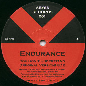 Endurance : You Don't Understand (12")