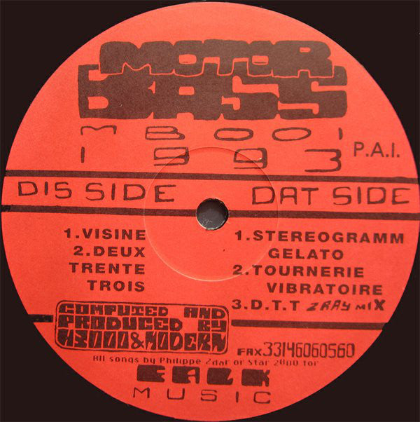 Motorbass : 1st EP (12", EP)
