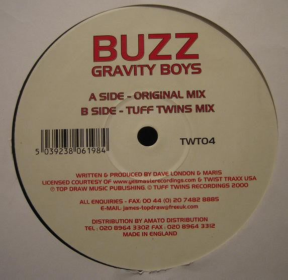 Gravity Boys : Buzz (12")