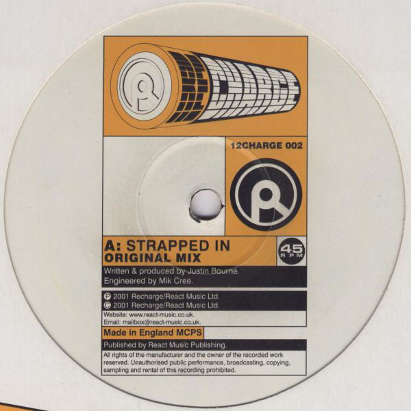 Justin Bourne : Strapped In (12")