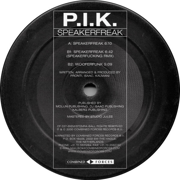P.I.K. : Speakerfreak (12")