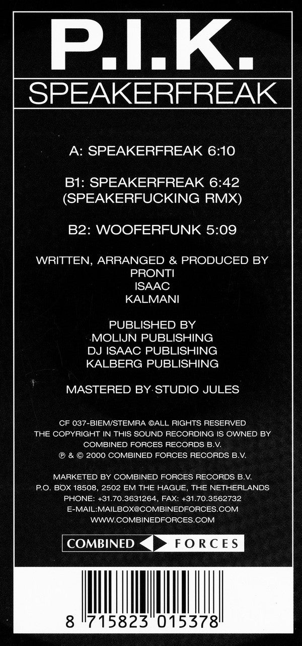 P.I.K. : Speakerfreak (12")