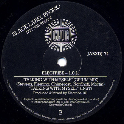 Electribe – 1.0.1.* : Talking With Myself (12", Promo)