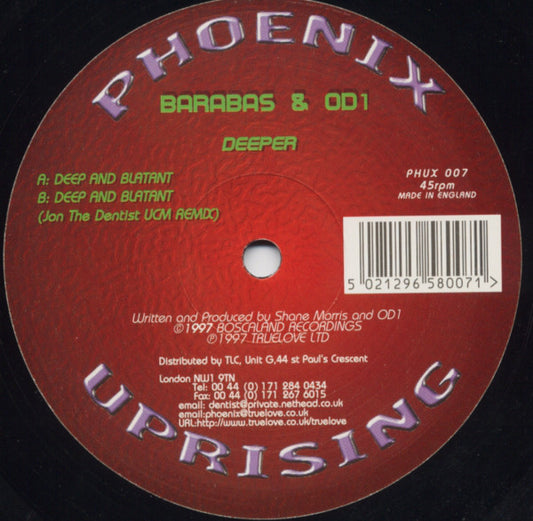 Barabas & OD1 : Deeper (12")