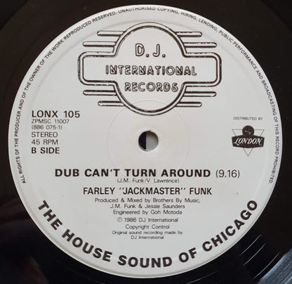 Farley "Jackmaster" Funk & Jesse Saunders : Love Can't Turn Around (12")