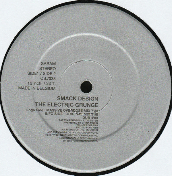 Smack Design : The Electric Grunge (12")