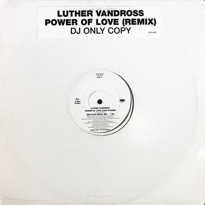 Luther Vandross : Power Of Love (Love Power) (Uno Clio Mixes) (12", Single, Promo)