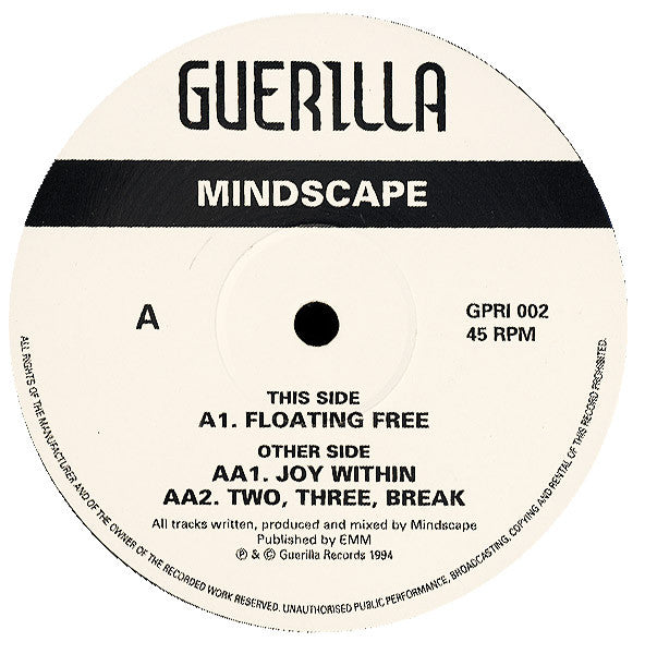 Mindscape : Floating Free / Joy Within / Two, Three, Break (12")