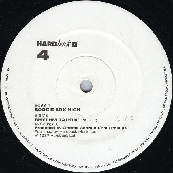 Boogie Box High : Jive Talkin' (12", Single, Com)