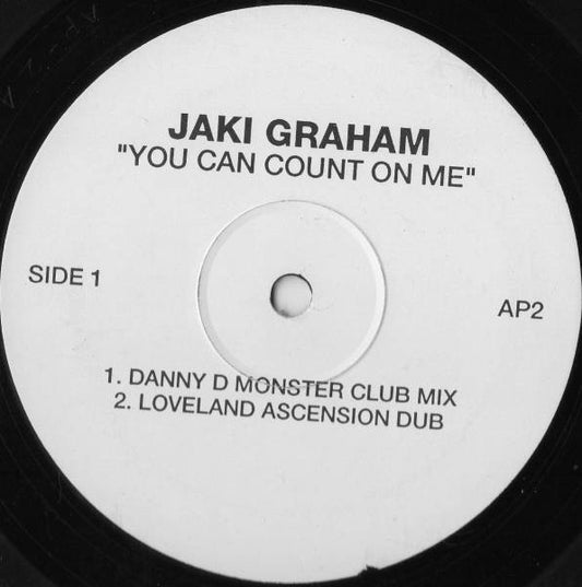 Jaki Graham : You Can Count On Me (12", Promo)