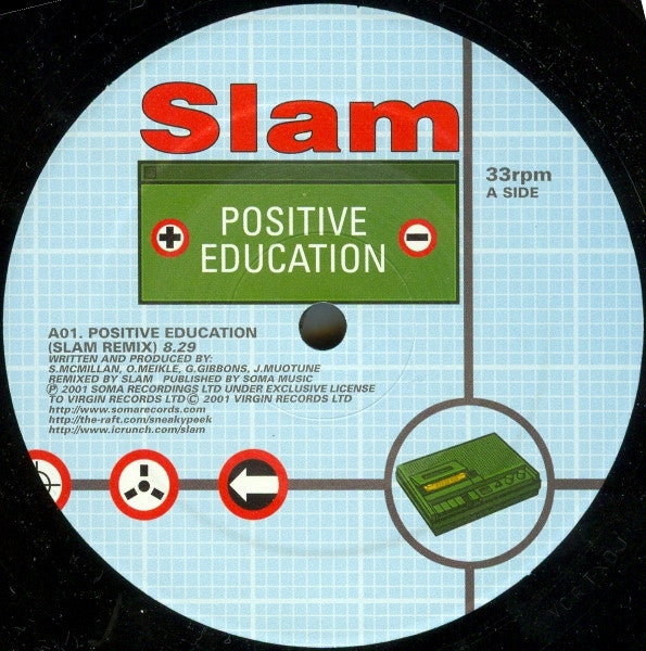 Slam : Positive Education (Remixes By Slam & Carl Cox) (12")