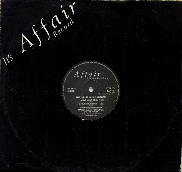 Marshall Jefferson And On The House : The House Music Anthem (12")