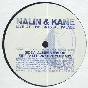 Nalin & Kane : Live At The Crystal Palace (12")