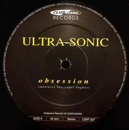 Ultra-Sonic : Obsession (12", Single)