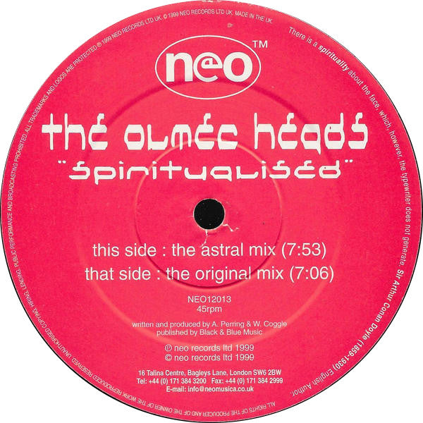 The Olmec Heads : Spiritualised (12")