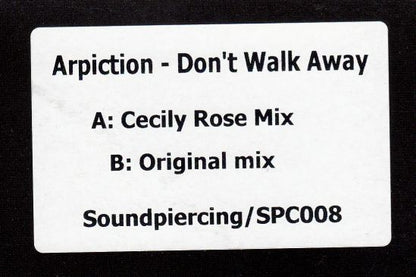 Arpiction : Don't Walk Away (12", TP)