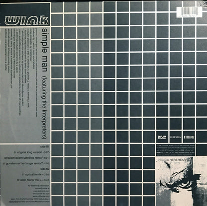 Josh Wink Featuring The Interpreters : Simple Man (12")