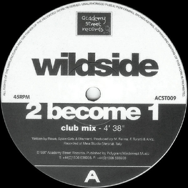 Wildside : 2 Become 1 (12")