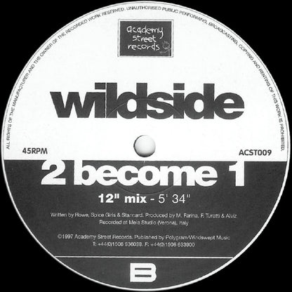 Wildside : 2 Become 1 (12")