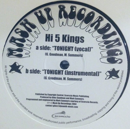 High Five Kings : Tonight (12")