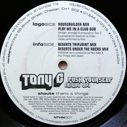 Tony C : Push Yourself (Right Up) (12")