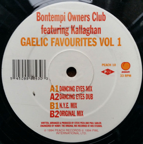 Bontempi Owners Club Featuring Kallaghan : Gaelic Favourites Vol 1 (12", Single)
