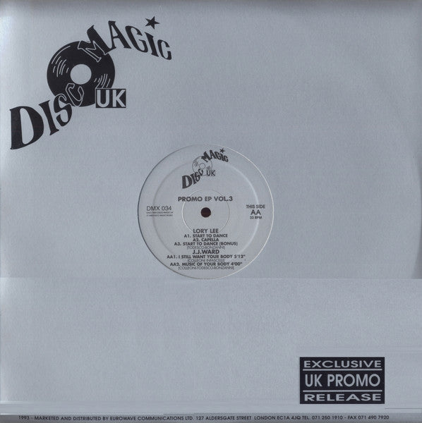Lory Lee / J.J. Ward : Promo EP Vol.3 (12", EP, Ltd, Promo)