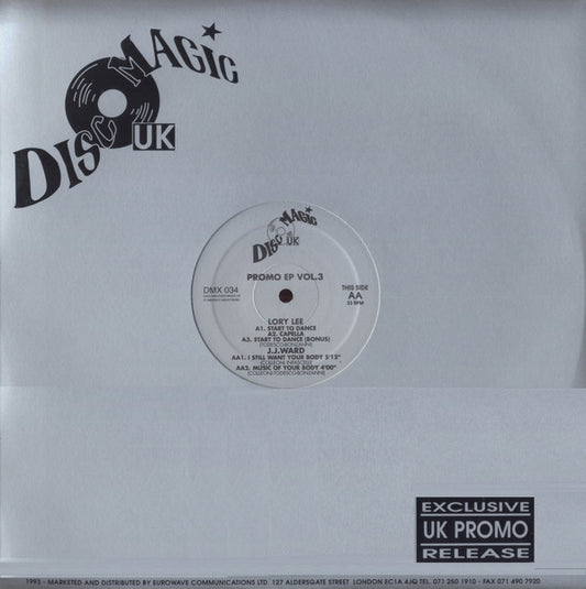 Lory Lee / J.J. Ward : Promo EP Vol.3 (12", EP, Ltd, Promo)