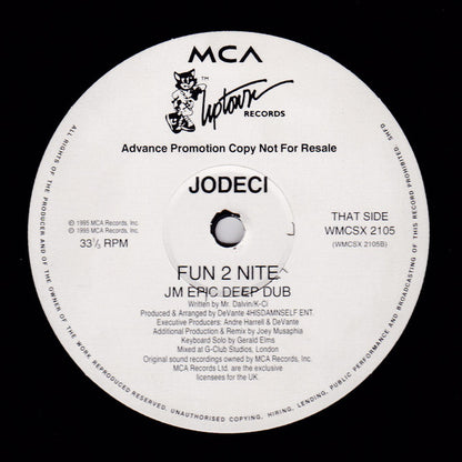 Jodeci : Fun 2 Nite (JM Remixes) (12", Promo)