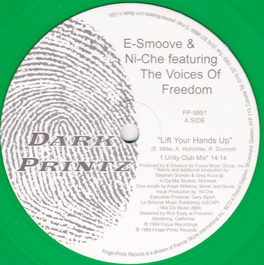 E-Smoove & Ni-Che Featuring Voices Of Freedom : Lift Your Hands Up (12", Gre)