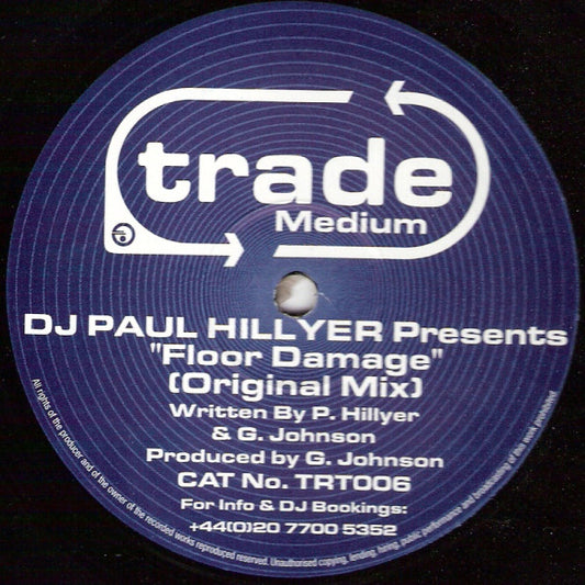 DJ Paul Hillyer : Floor Damage (12")