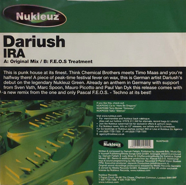 Dariush : IRA (12")