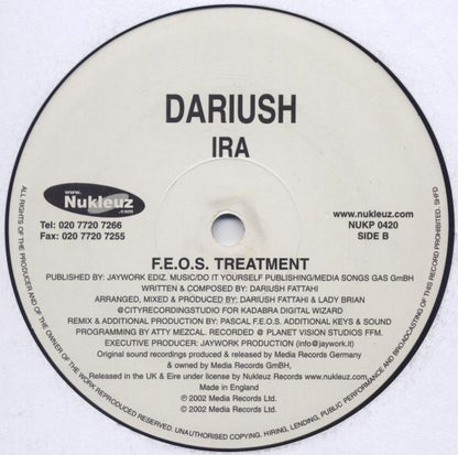 Dariush : IRA (12")