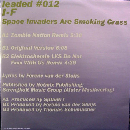 I-f : Space Invaders Are Smoking Grass (12")