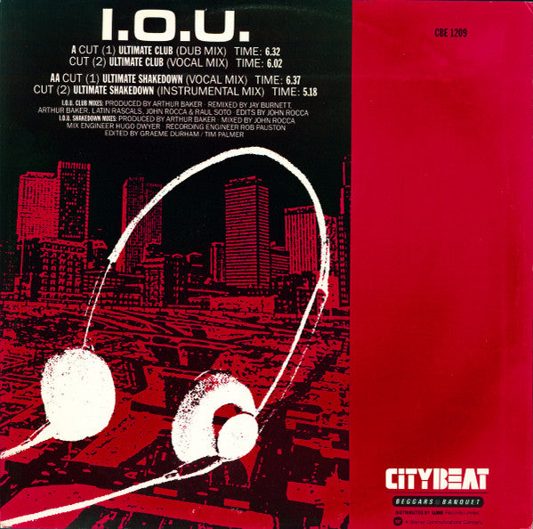Freeez Featuring John Rocca : I.O.U. (The Ultimate Mixes '87) (12", Single)