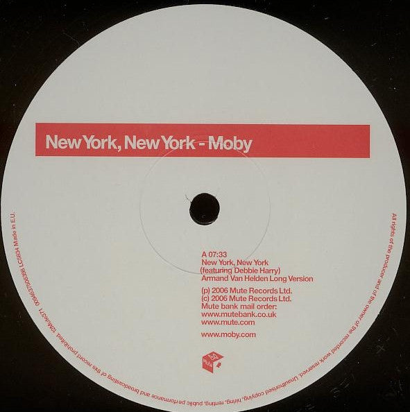 Moby Featuring Debbie Harry* : New York, New York (12", Single)