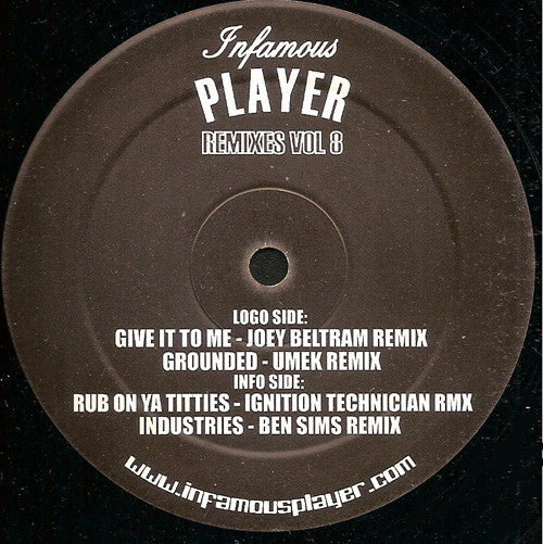 Player : Infamous Player Remixes Vol. 8 (12")