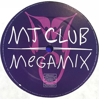 Michael Jackson : MJ Club MegaMix (12", Promo)