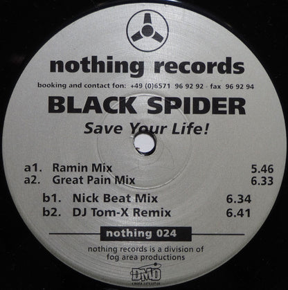 Black Spider : Save Your Life! (12")