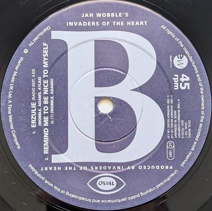 Jah Wobble's Invaders Of The Heart : Erzulie (12")