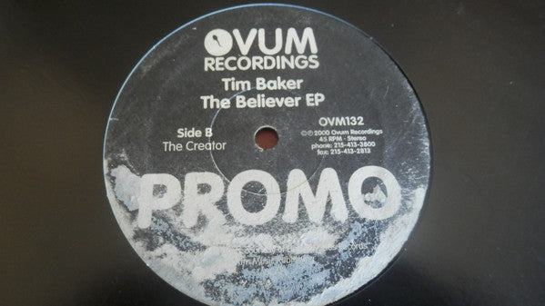 Tim Baker : The Believer EP (12", EP, Promo)