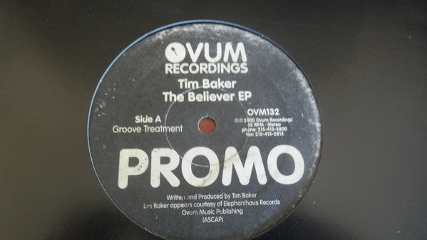 Tim Baker : The Believer EP (12", EP, Promo)