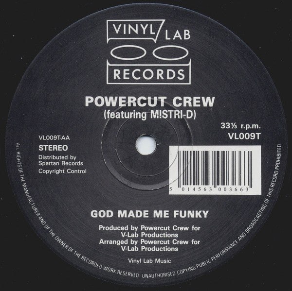 Power Cut Crew : Powercut II / God Made Me Funky (12")