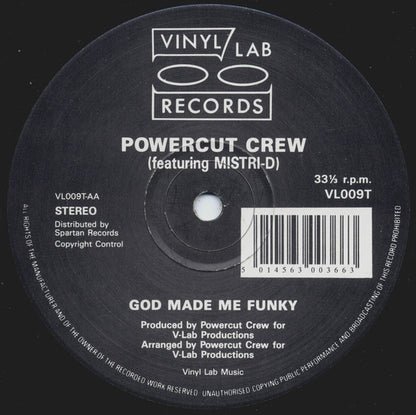 Power Cut Crew : Powercut II / God Made Me Funky (12")