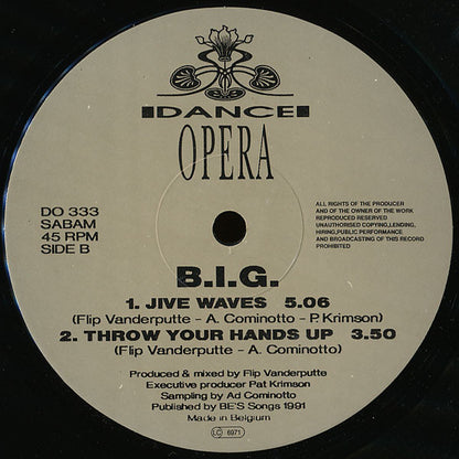 B.I.G. (2) : Throw Your Hands Up (12")