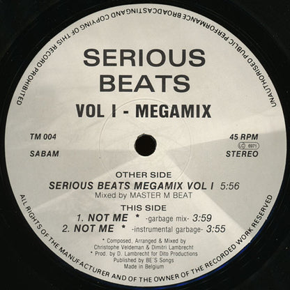 Various : Serious Beats Vol. 1 Megamix (12", Comp, Mixed)