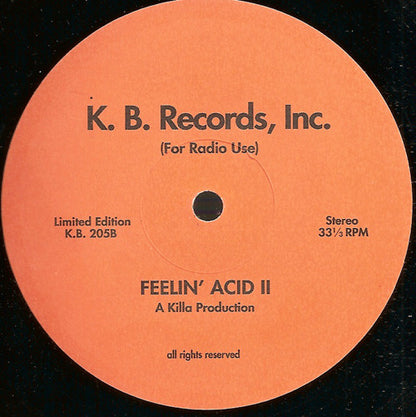 Killa Productions : Feelin' Acid II (12", Ltd)