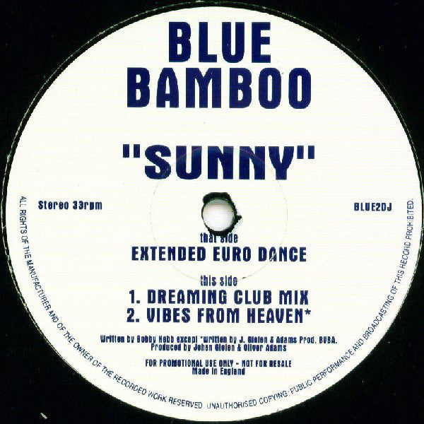 Blue Bamboo : Sunny (12", Promo)