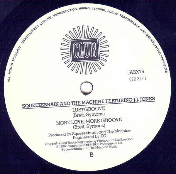 Squeezebrain And The Machine : Lovegroove (12")