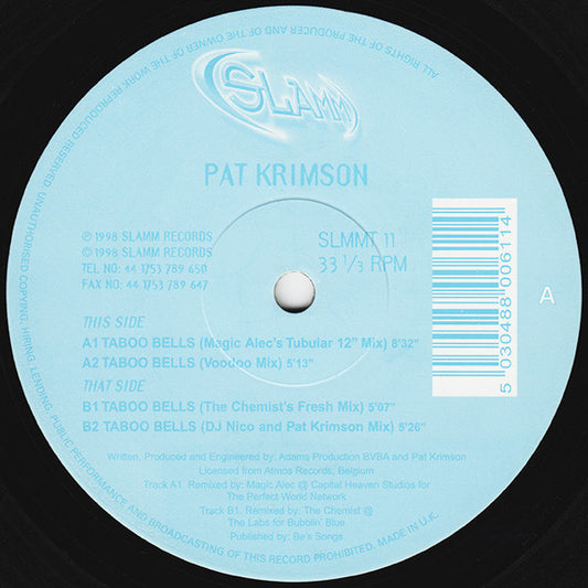 Pat Krimson : Taboo Bells (12")